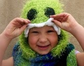 The Yeti Hat in Lime - Big Foot Hat, Sasquatch Hat, Monster Hat