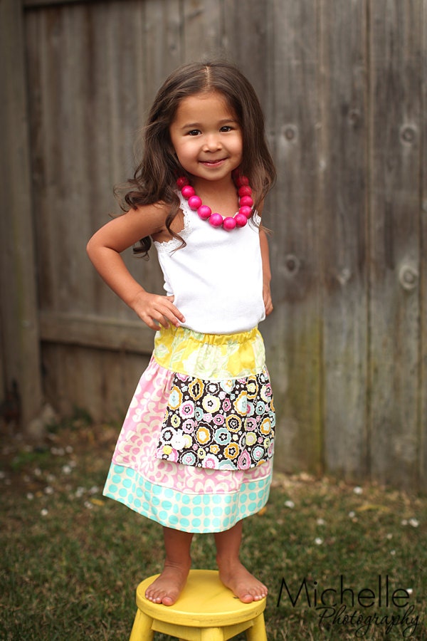 TODDLER Girl Apron Twirl Skirt- NEW