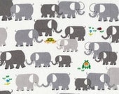 Cloud 9 ORGANIC FABRIC - Ed Emberley - Happy Drawing - Elephants
