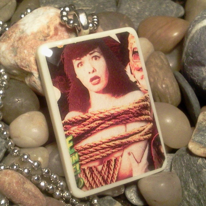 Bettie Page Bondange Pendant