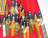 Art of the Geisha - a collector's favorite, vintage 1960's Vera Neumann Hand-Painted Cotton Sateen Tunic Blouse Shirt Top - MINT