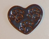 Kitty Heart Paws Cabochon