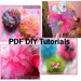 Instant Download - How to Make Petti Tutus - Make No Sew Layered Tutus - Tutorials Beginner - Instructions DIY Tulle Wands - Hair Bows