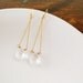 Bridal Crystal Earrings Clear Rock Crystal Quartz Briolette Gold Wedding Dangle
