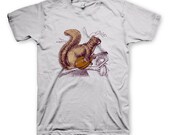 Squirrel - Hand-Printed Tee Shirt