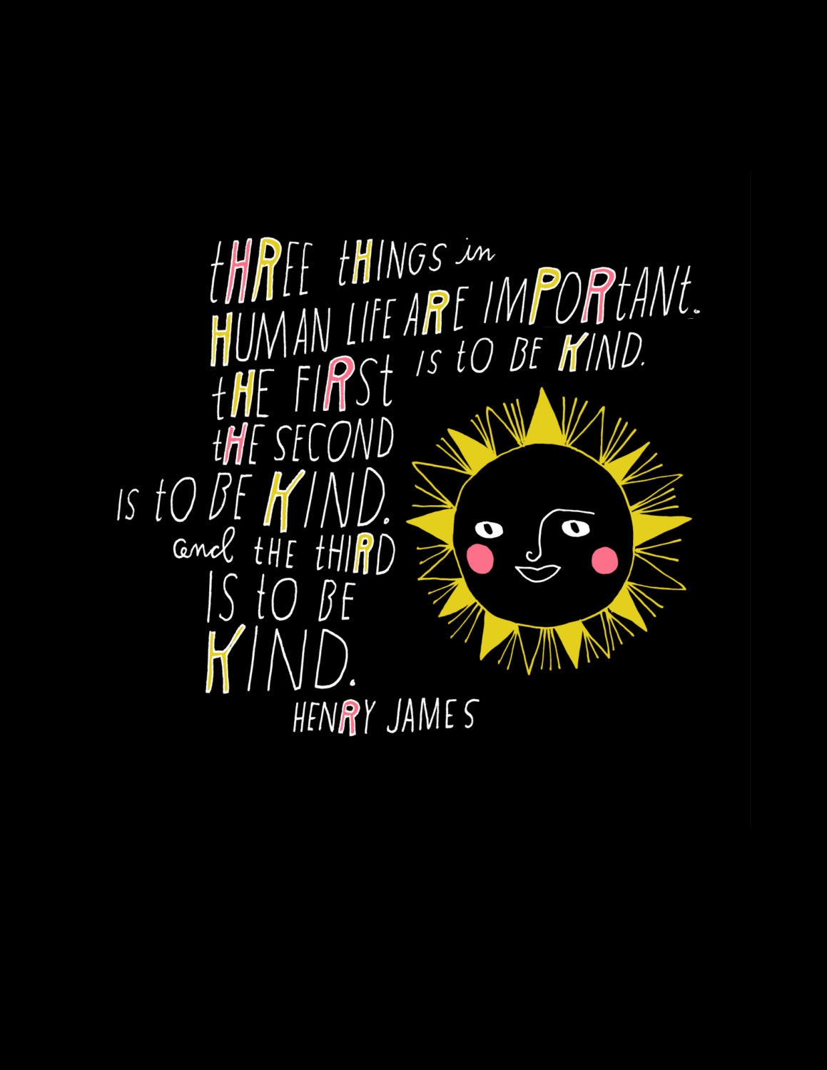 Be Kind Print - Large Size