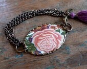 gratitude - vintage tin bracelet