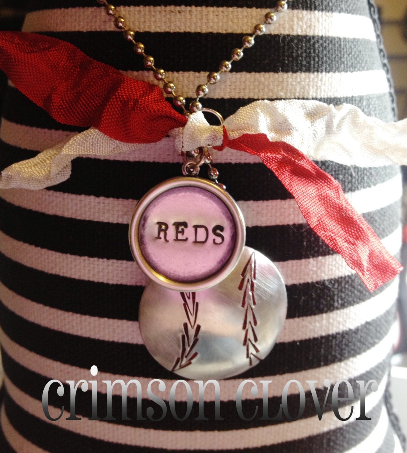 Custom stamped Baseball necklace