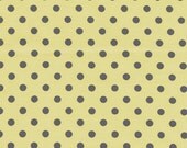 Michael Miller Citron Kriptonite Dumb Dot Fabric 1 Yard-- More yardage available Yellow Grey Gray
