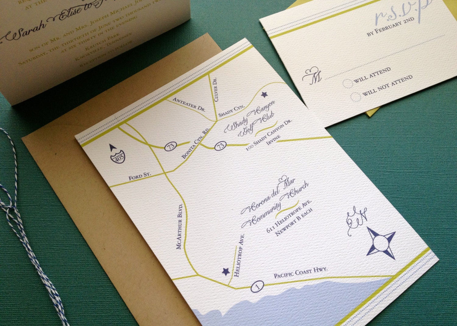 Custom Wedding Map