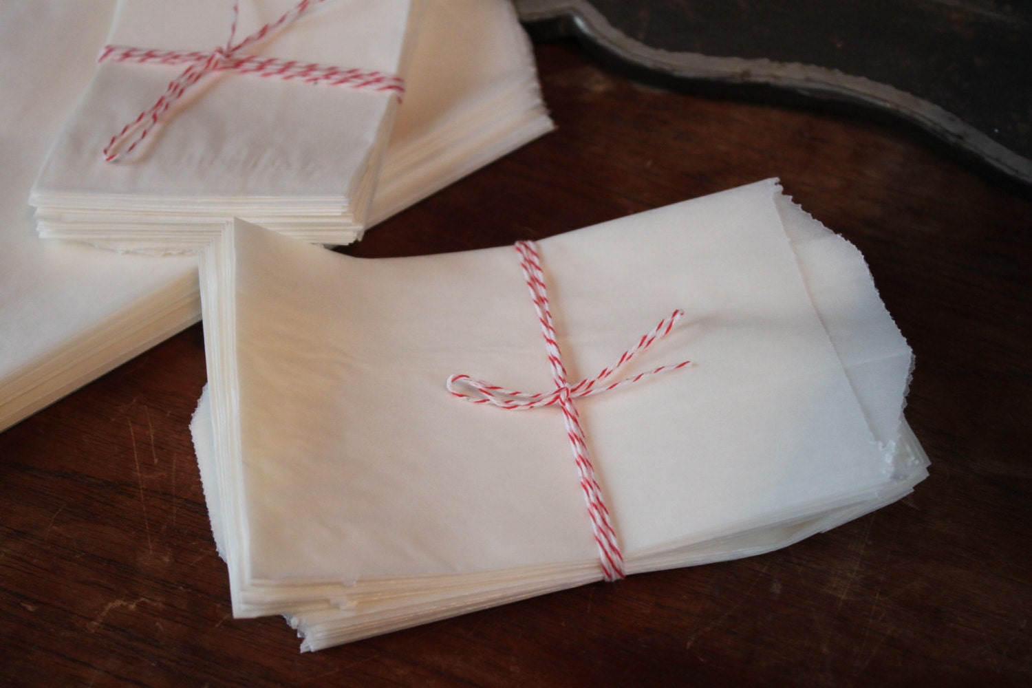 Glassine Wax Paper Bags--Gift Bags 3 1/4 X 4 3/4 -- Lot of 50 -- Merchandise bags Il_570xn