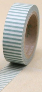 Green Stripes -- Washi Tape -- single roll Il_570xn