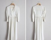 SALE 25% OFF 1940s dress / vintage 40s dress / white cotton dress