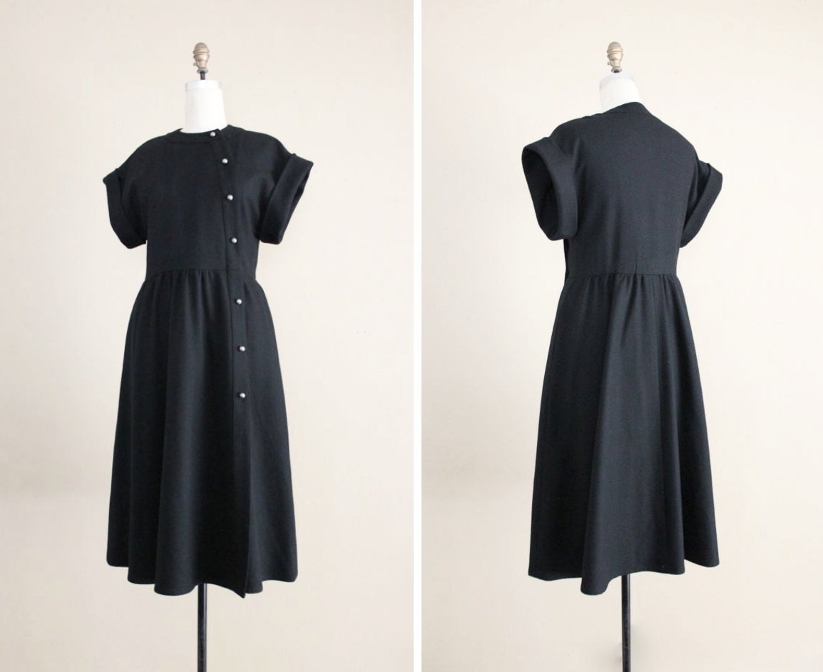 vintage Chloe dress / wool military dress