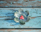 SALE Mini Holly Leaf Bowl