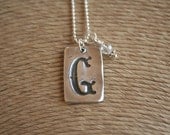 Rustic Silver Necklace Collection - Fancy Monogram