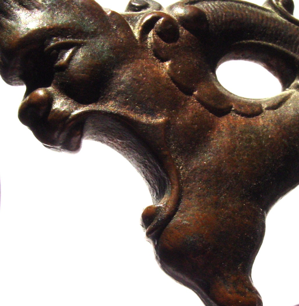 Ornate  Gothic Cast Iron Coat Hook and Hat Stand