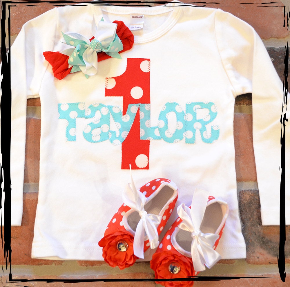 What's In a Name BIRTHDAY EDITION Baby Dots Onesie or TShirt