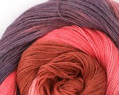 Hand Dyed Angora Silk Laceweight Yarn 435yds 50g Digitalis