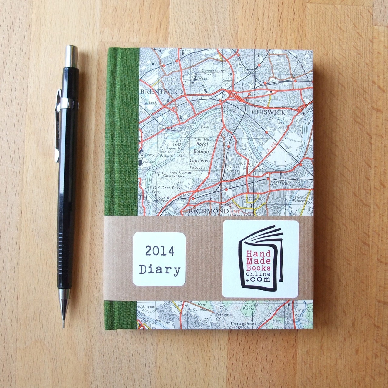 No 13: 2014 Diary with 1959 London Map Covers & Free Worldwide Shipping