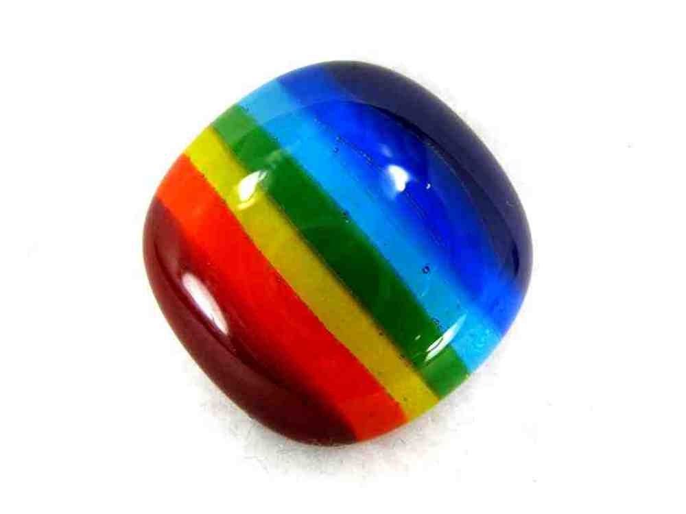 Pocket Rainbow Glass Unworry Stone 7 Color