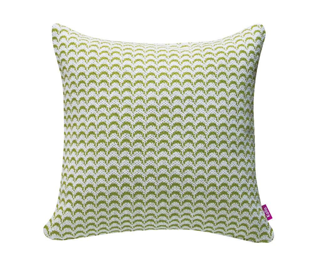 Knitted Pillow Cover - 18x18in/45x45cm - NAMI - Gray