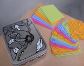 Illustrated Bird Metal Tin Set with 10 Hand Drawn Cards