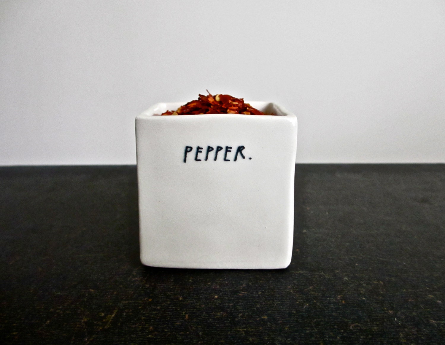 square PEPPER cellar.