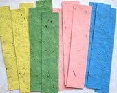 20 Plantable Paper Bookmarks - Wedding Favor Supplies