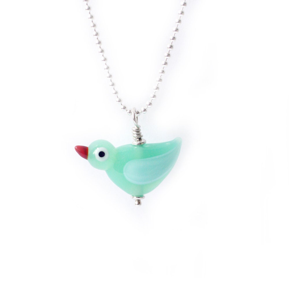 BLUE BIRD NECKLACE
