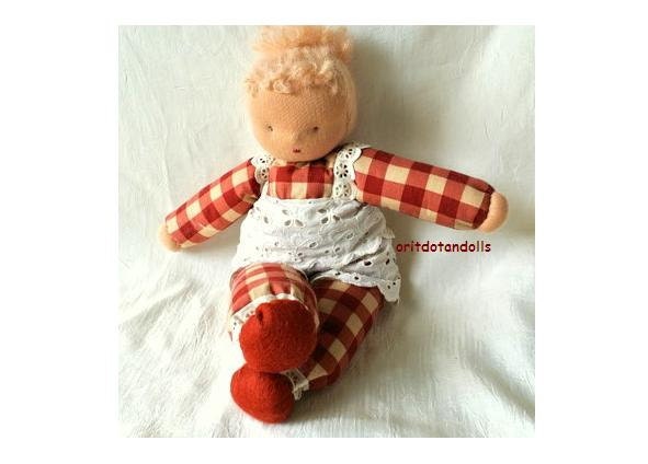 14 inch Waldorf doll for all ages, made of natural materials, Steiner education