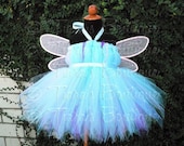 Abby Cadabby Inspired - Custom SEWN Tutu Dress - Belted Pixie Tutu Dress - up to 20'' long - sizes Newborn to 24 months