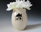 INFO ON .... Housewarming or Wedding Gift - Personalized vase with first initials - House and Home