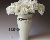 INFO ON ...  Wedding Vase, Anniversary, Commitment Ceremony Gift - Sweetheart Vase - First Names Only