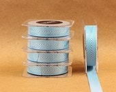 Twill Teal Ribbon // Stripe Chevron // 10 Yards