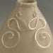 Long Curvy Curly Swirly Hand Forged Dangle Silver Earrings