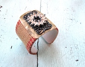 Eco Friendly Cuff Bracelet - Repurposed Vintage