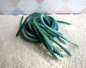 Pixie Sticks - Handmade Felted Wool Double Ended Dread Falls