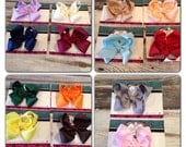 basic solid colored bow clip , girls basic bow, pink bow, child's red bow, blue bow