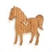 horse clock, Clock for kids room, childrens room decor, farm animal theme, modern wall clock