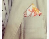 Pineapple Pocket Square - Cotton Handkerchief