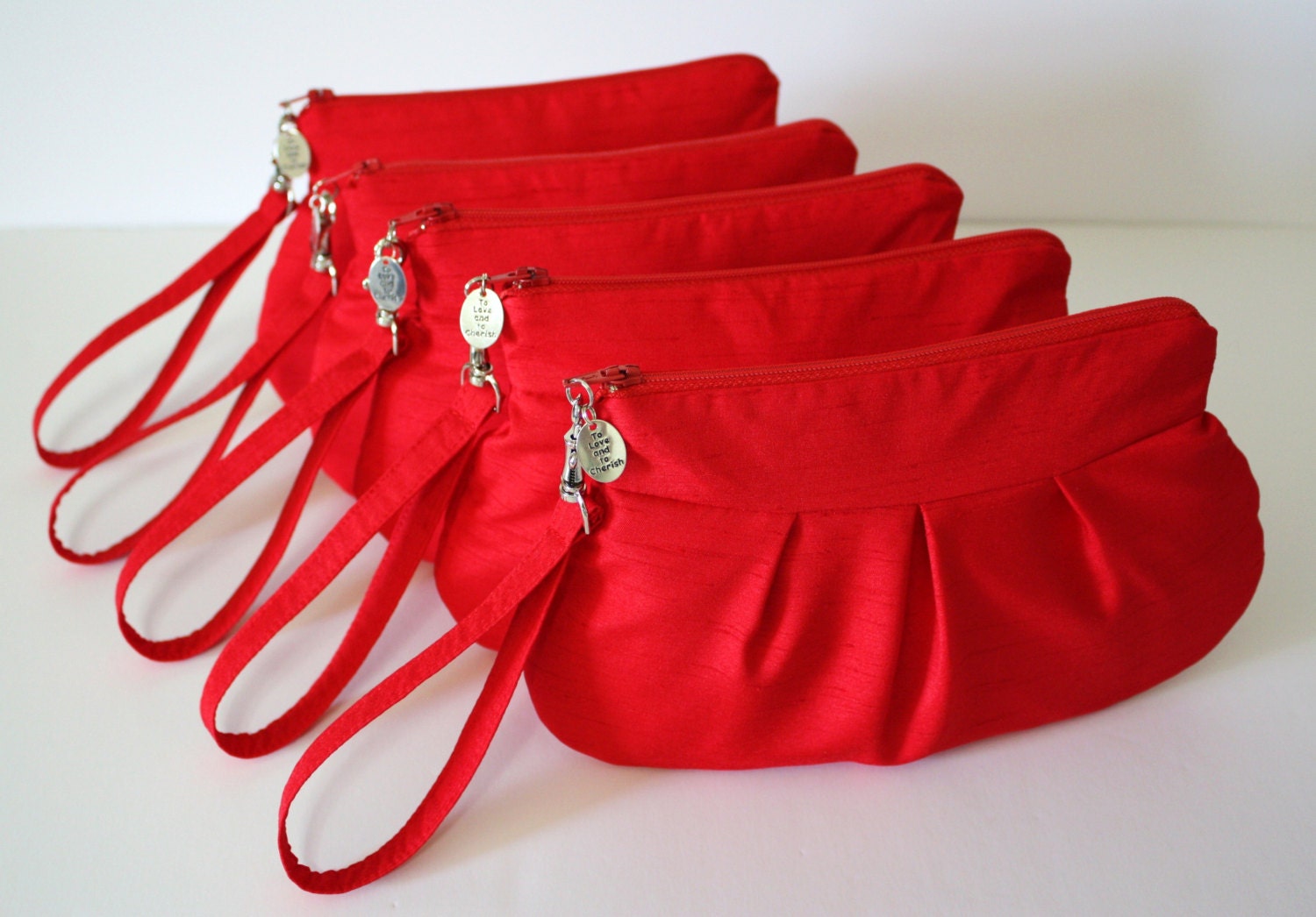 Set of 5 Clutches / DESIGN YOUR OWN / Perfect for your Bridesmaids