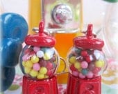 Rainbow gumball machine earrings