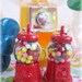 Rainbow gumball machine earrings