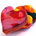 Valentine Favor Class Pack-Recycled Rainbow Crayons-MINI Size Count of 30 Recycled Rainbow Crayon Favors