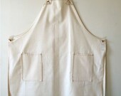Cream Cotton Apron
