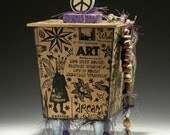 Box, Home Decor, Peace Sign, Handmade Box, Wood Box, Art Box, Tattoo