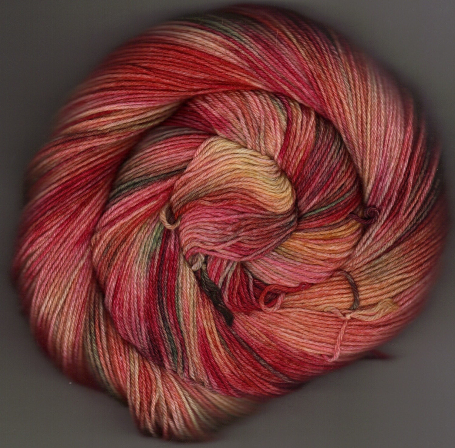 Immersion Dyed Yarn Fingering Sock SW Merino / Nylon Mimosa