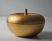 gold apple lacquered lidded box