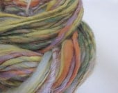 handspun art yarn EASTER EGG HUNT  hand dyed one of a kind single ply thick and thin 2 oz.  60 yds